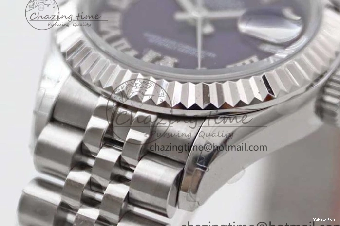 SS Bracelet 904L Dial Steel Best Roman Edition President NH05 TWF on Markers Purple DateJust 28 1:1 Lady 0331